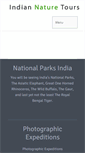 Mobile Screenshot of indiannaturetours.com